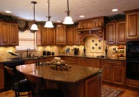 after restoration photo a fully restored kitchen by Jacobs Construction